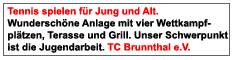 Tennis spielen in Brunnthal beim TCB